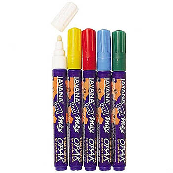 Маркер KREUL для тканини покривний 2-4мм Opak KR-927**_белый