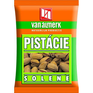 Фісташки Смажені Солоні Van Almerk Pistacie Solene 60 г Чехія