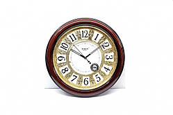 Настінний годинник Rikon RK-35 (BrownGold Off White) (007032), d-35