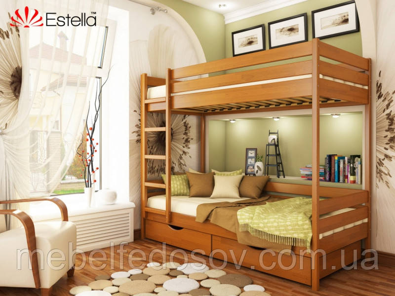 Двухъярусная кровать Дуэт деревянная(Эстелла) - фото 5 - id-p64974110
