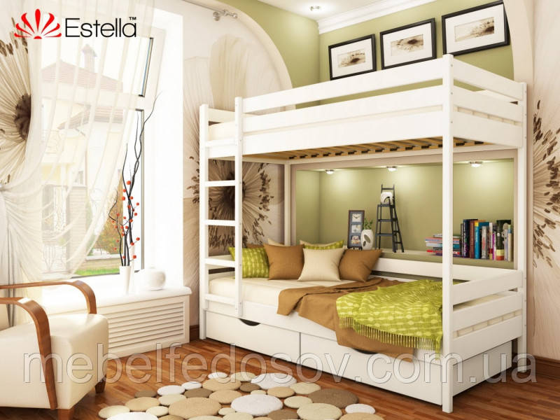 Двухъярусная кровать Дуэт деревянная(Эстелла) - фото 6 - id-p64974110