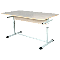 Стіл для їдалень 4 місцевий на плоскоовальній трубі, ростові групи №4-6