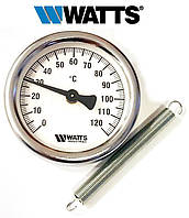 Термометр накладний WATTS TAB-63/120 (F+R810) з пружиною (63мм, 0-120°С) *уцінка