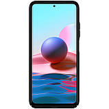 Захисний чохол Nillkin для Xiaomi Redmi Note 10S / 10 4G (Super Frosted Shield) Black Чорний, фото 3