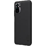 Захисний чохол Nillkin для Xiaomi Redmi Note 10S / 10 4G (Super Frosted Shield) Black Чорний, фото 4