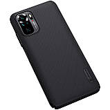 Захисний чохол Nillkin для Xiaomi Redmi Note 10S / 10 4G (Super Frosted Shield) Black Чорний, фото 6