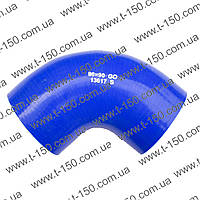 Патрубок турбокомпресора МТЗ,ПАЗ,ЗІЛ-5301 великий (синій силікон, D=90 мм, L=90 мм), 260-1109009-А