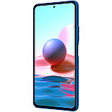 Захисний чохол Nillkin для Xiaomi Redmi Note 10 Pro / 10 Pro Max (Super Frosted Shield) Blue Синій, фото 5