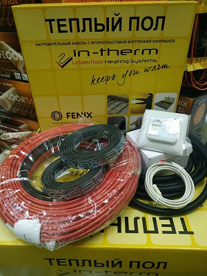 Тепла підлога 8 m2 Fenix In-Therm ECO електричний нагрівальний двожильний кабель