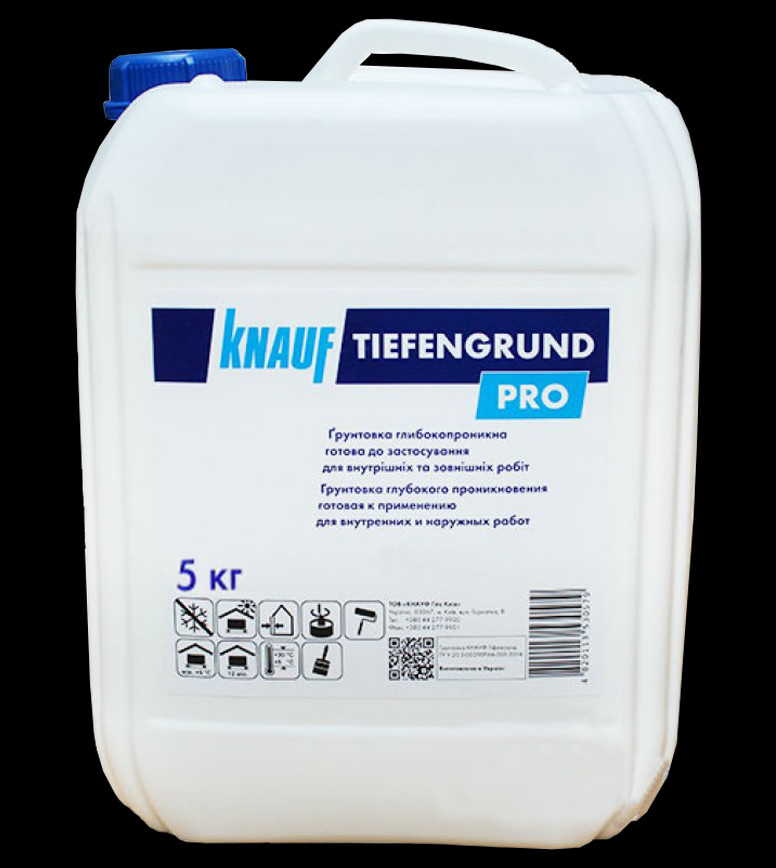 Купить Грунтовка Knauf Тифенгрунд 5 кг. глубокого проникновение, цена ...