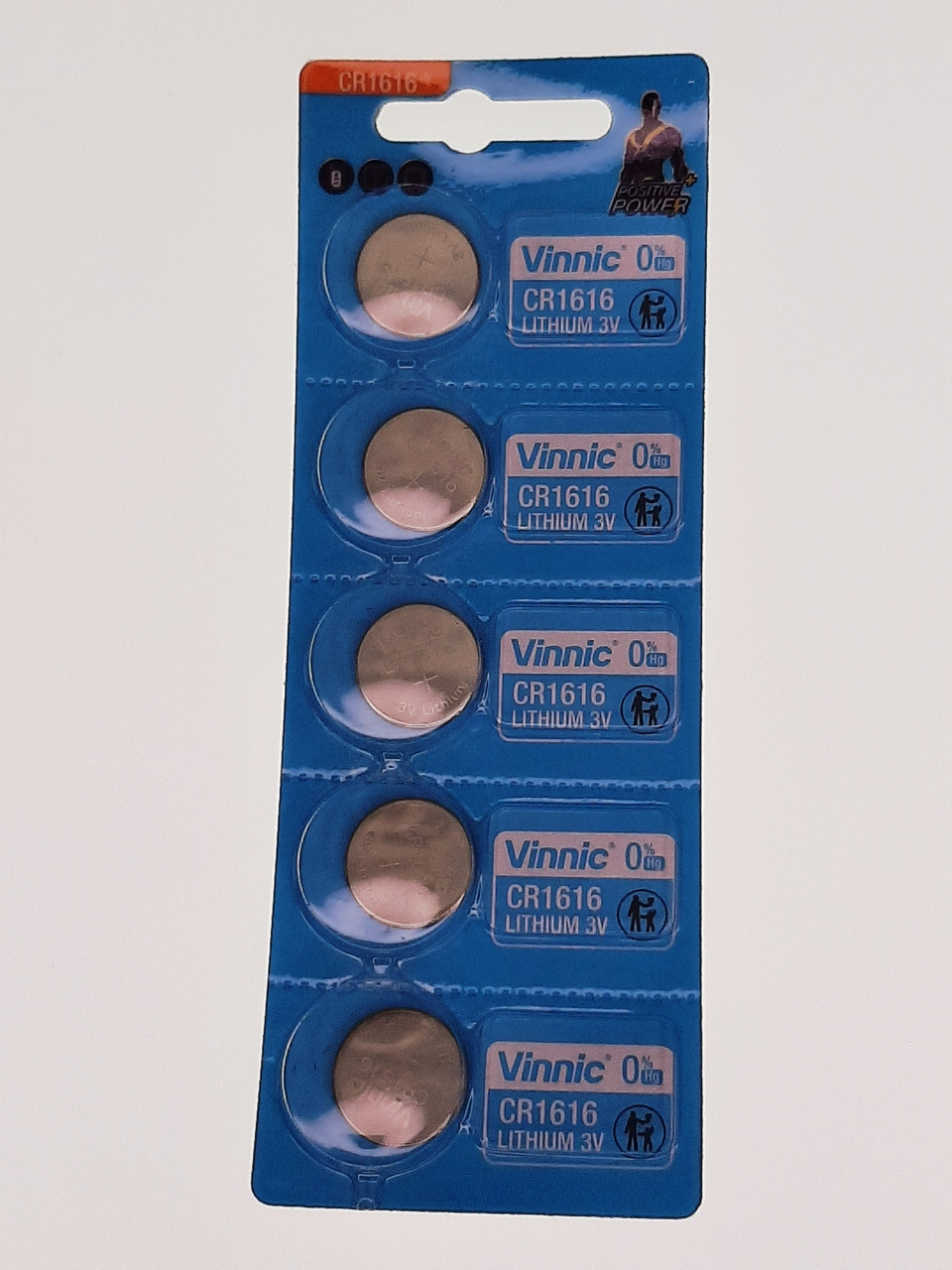 Батарейка Vinnic CR1616 3.0V 55mAh для годинників, літієва 1шт.