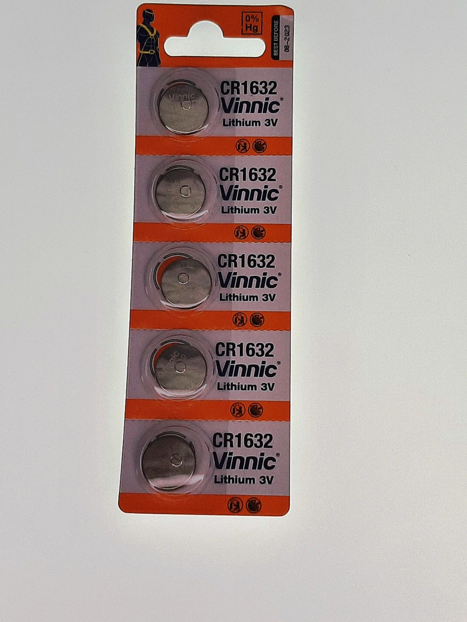 Батарея для годинника. VINNIC CR1632 3.0 V 125mAh 16x3,2mm. Літієва 1шт