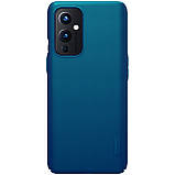 Захисний чохол Nillkin для OnePlus 9 (IN/CN) (Super Frosted Shield) Blue Синій, фото 3