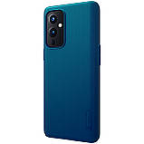 Захисний чохол Nillkin для OnePlus 9 (IN/CN) (Super Frosted Shield) Blue Синій, фото 5