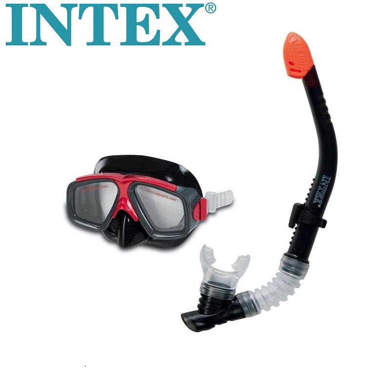 Набір трубка і маска Intex Surf Rider Swim Set 55949 чорний