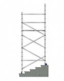 Алюмінієва вишка тура, базовий комплект ВТ8 з надбудовою - висота 4 м, фото 8