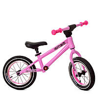 Беговел велобег толокар детский PROFI KIDS детский колеса 12 дюймов M 5451A-4 розовый