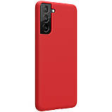 Захисний силіконовий чохол Nillkin для Samsung Galaxy S21 Plus (Flex Pure Case) Red Червоний, фото 4