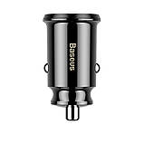 Автомобільний зарядний пристрій Baseus Grain Car Charger Black CCALL-ML01, фото 2