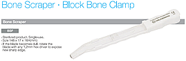 Шкребок кістковий BSF для забору кісткового матеріалу, одноразовий