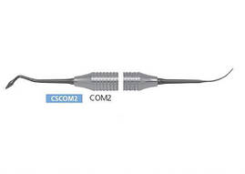 Гладилка COM2, металева ручка, односторонній, титанове покриття, для композитів та фотополімерів