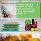 Набір з 10 Багаторазових пакетів Zhentu для зберігання, заморожування та Транспортування Їжи та продуктів, фото 6