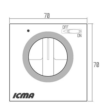 Кімнатний терморегулятор электро-механічний Icma 331, фото 2