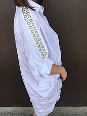 Жіноча сорочка 1908 біла з кільцями, фото 2