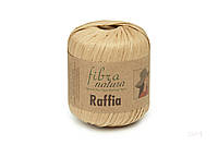 Пряжа Raffia Fibranatura, колір Карамельний