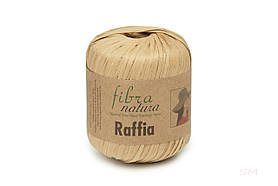 Пряжа Raffia Fibranatura, колір Карамельний