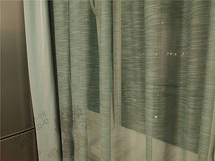 структура ткани тюли портьер вблизи