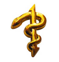 Эмблема медицинских войск, золото