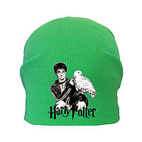 Шапка Гарри Поттер демисезонная зеленая (ГП-001) 50-52, 54-56 см