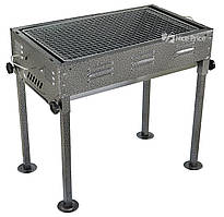 Компактний складаний мангал гриль барбекю TL-670 + решітка для гриля Grey (9510)