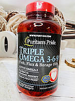 Риб'ячий жир потрійна омега Puritan's Pride Omega 3-6-9