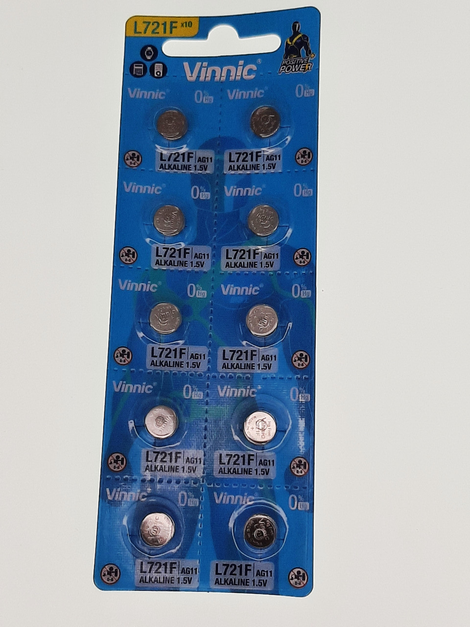 Батарейка для годинників VINNIC L721 AG11 1.55V марганцево-лужна 1 шт.