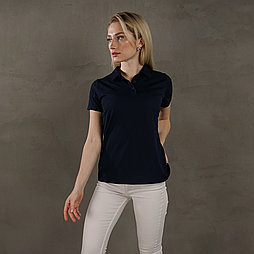 Синя жіноча футболка поло спортивна поліестер Fruit of the Loom,2XL