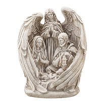 Статуэтка Святое семейство с ангелом песочная (гипс) R0220-7(G)