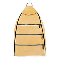 Жіночий шкіряний рюкзак-сумка LT 5617 пісочний