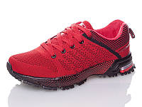 Кроссовки женские сетка (красные) Bonote