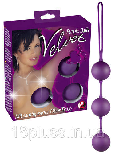 Вагінальні кульки Velvet Balls Triple, фото 1