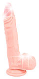Фалоімітатор з мошонкою Medical Silicone Dildo 21 cm, фото 3