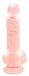 Фалоімітатор з мошонкою Medical Silicone Dildo 21 cm, фото 7