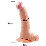 Фалоімітатор з мошонкою The Ultra Soft Dude Flesh 8.8", фото 5