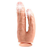 Фалоімітатор без хвіртки Bromeo # 01 Double Dong Flesh Suction Cup, фото 2