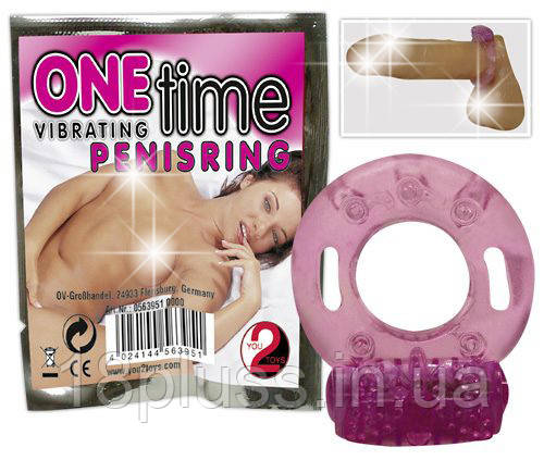 Ерекційне кільце Vibro-Cock Ring "One Time", фото 1