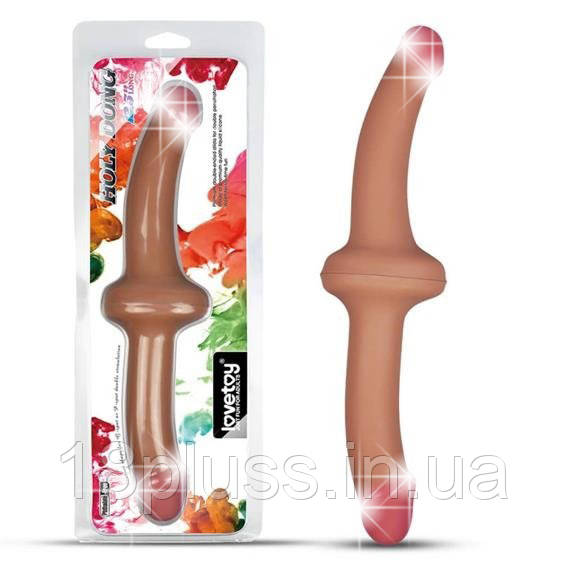 Двосторонній фалоімітатор Holy Dong Premium Silicone Double-Ended Dildo Flesh 12,5", фото 1
