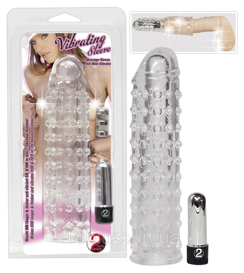 Насадка на пеніс Vibro Penis Sleeve, фото 1