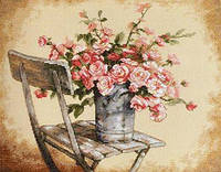 Набор для вышивания Dimensions 35187 Roses on White Chair