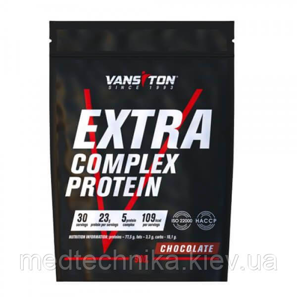 Протеїн ЕXTRA, 900 г, зі смаком шоколаду, Vansiton